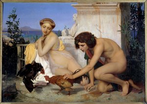 Il combattimento dei galli da Jean Leon Gerome