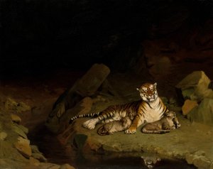 Tigre e cuccioli da Jean Leon Gerome
