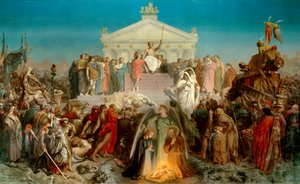 Secolo di Augusto: nascita di Nostro Signore Gesù Cristo. Trionfo di Augusto da Jean Leon Gerome
