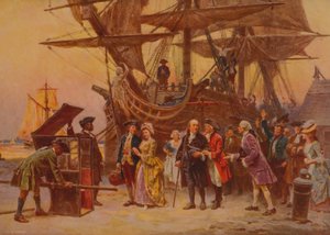Il ritorno di Franklin a Filadelfia da Jean Leon Gerome Ferris