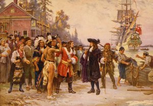 Lo sbarco di William Penn, c.1930 da Jean Leon Gerome Ferris