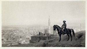 Il generale Bonaparte al Cairo, da Una collezione di opere di Jean-Leon Gerome in 100 fotoincisioni, 1881 da Jean Leon after Gerome