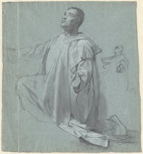 Un Giovane Monaco Benedettino in Ginocchio da Jean Leonard Lugardon