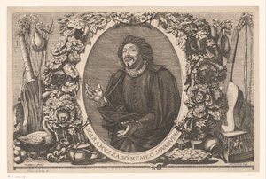 Ritratto di Tiberio Fiorilli nel ruolo di Scaramuccia (Scaramouche) da Jean Lepautre (attributed to)