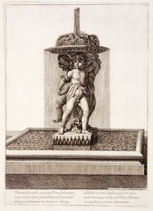 Fontana con tre ballerini dorati a Versailles, 1672 da Jean Lepautre