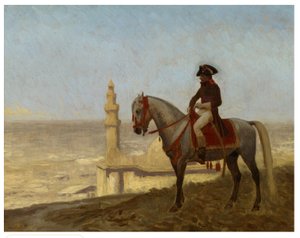 Il generale Bonaparte al Cairo, schizzo da Jean Leon Gerome
