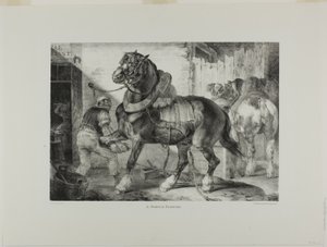 Un maniscalco francese, piatto 12 da Vari soggetti disegnati dal vero e su pietra (The English Suite)