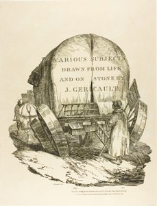 Un carro trainato da cavalli, frontespizio per vari soggetti disegnati dal vero e su pietra (The English Suite) da Jean Louis André Théodore Géricault