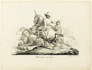 Macellai di Roma da Jean Louis André Théodore Géricault