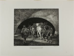 Ingresso al molo di Adelphi, tavola 11 da Vari soggetti disegnati dal vero e su pietra (The English Suite)