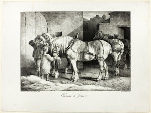 Cavalli di fattoria da Jean Louis André Théodore Géricault