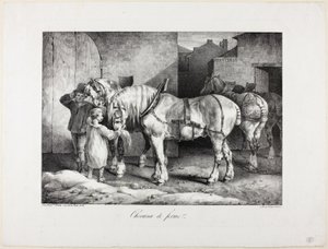 Cavalli di fattoria da Jean Louis André Théodore Géricault