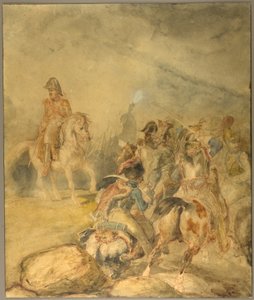 Generale del Primo Impero che dà alla sua cavalleria l