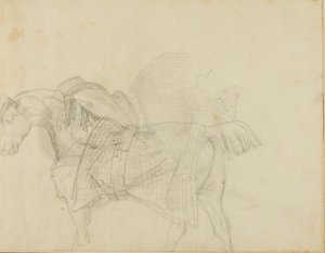 Cavallo che indossa una coperta da Jean Louis André Théodore Géricault