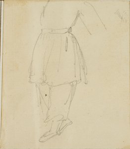 Parte inferiore di una figura in abiti da lavoro da Jean Louis André Théodore Géricault