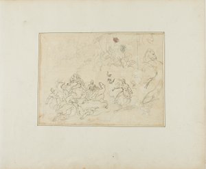 Schizzi di una battaglia di cavalleria da Jean Louis André Théodore Géricault
