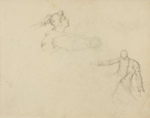 Studi di una donna e di un soldato da Jean Louis André Théodore Géricault