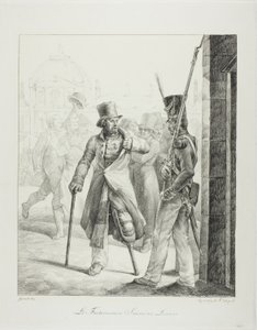 La sentinella svizzera al Louvre