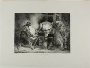 Il maniscalco fiammingo, tavola 4 da Vari soggetti disegnati dal vero e su pietra (The English Suite)
