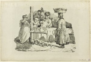 Il pescivendolo addormentato da Jean Louis André Théodore Géricault
