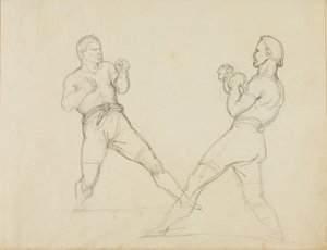 Due pugili che si affrontano da Jean Louis André Théodore Géricault