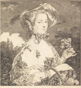 La Marchesa di Pompadour come bella giardiniera da Jean Louis Anselin