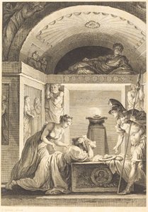 La matrona di Efeso da Jean Louis Delignon and Antoine Jean Duclos after Jean Honoré Fragonard