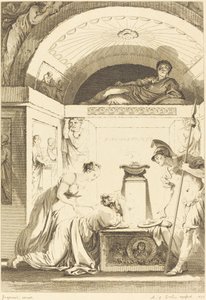 La matrona di Efeso da Jean Louis Delignon and Antoine Jean Duclos after Jean Honoré Fragonard