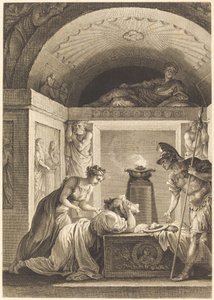 La matrona di Efeso da Jean Louis Delignon and Antoine Jean Duclos after Jean Honoré Fragonard