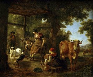 Scena di vita rurale da Jean Louis Demarne