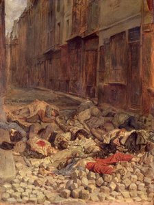 Barricata in Rue de la Mortellerie, giugno 1848 (Memoria della guerra civile) 1849 da Jean Louis Ernest Meissonier