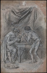 Lazarillo de Tormes che Ruba da Bere a un Cieco da Jean Louis Ernest Meissonier