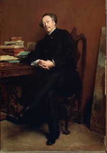 Ritratto di Alexandre Dumas Jr. (1824-1895) nel 1877