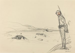 Lungo la Marna, probabilmente 1918 da Jean Louis Forain