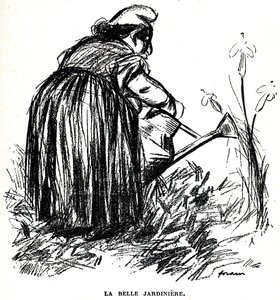 Disegno antisemita pubblicato prima del 1900 nel giornale "Psst...!" da Jean Louis Forain