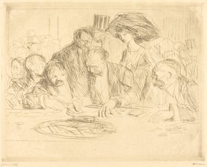 Al tavolo da gioco (seconda lastra) da Jean Louis Forain