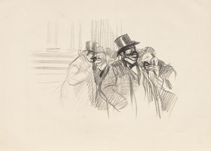 Alla Borsa, c. 1900 da Jean Louis Forain