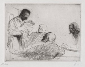 Prima del pasto a Emmaus da Jean Louis Forain