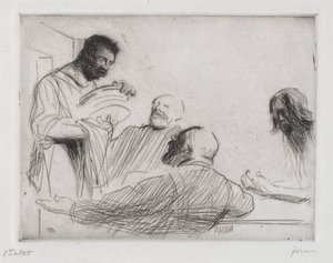 Prima del pasto a Emmaus da Jean Louis Forain