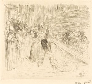 Cristo che porta la croce (quinta tavola) da Jean Louis Forain