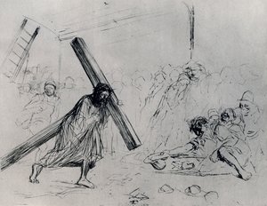 Cristo che porta la croce, 1925 da Jean Louis Forain