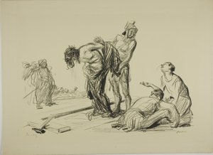 Cristo spogliato delle sue vesti da Jean Louis Forain