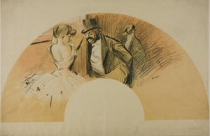 Ventaglio per il Ballo Gavarni da Jean Louis Forain