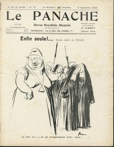 Illustrazione di Jean-Louis Forain per la copertina di Le Panache, rivista realista illustrata, n. 20