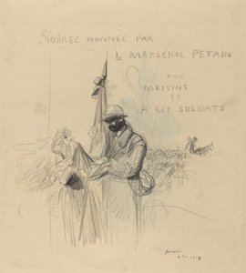 Il bacio della bandiera, 1918 da Jean Louis Forain