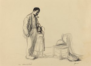 Il demobilitato, c. 1914-1919 da Jean Louis Forain