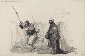 Il ritorno del permesso. -Tu cadi a picco! da Jean Louis Forain