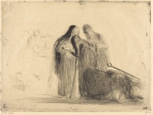 Lourdes, il Paralitico (seconda tavola) da Jean Louis Forain