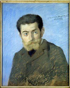 Ritratto dello scrittore francese Charles Marie Georges Huysmans detto Joris Karl Huysmans da Jean Louis Forain