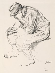 Prigioniero di guerra che scrive una lettera da Jean Louis Forain